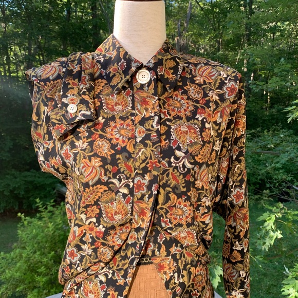 VINTAGE NICOLA Paisley Blouse - Picture 2 of 8